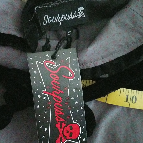 Sourpuss Heart Flash Dress Pinup Rockabilly - Picture 6 of 11